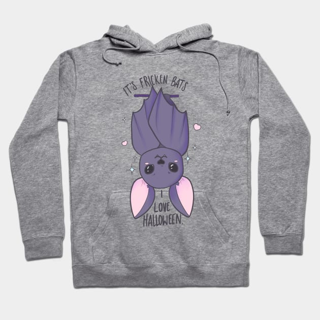 Fricken bats... I love Halloween Hoodie by TheLovelyHero